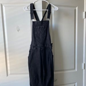 Wallflower black skinny overalls